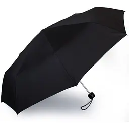 Чоловіча складана парасолька механічна Happy Rain 97 см чорна