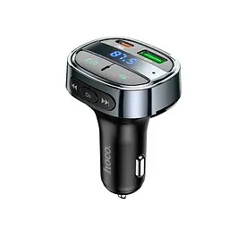 Адаптер автомобільний HOCO car BT FM transmitter E70 3 порти - 2 USB + 1Type-C 30 W