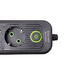 Мережевий фільтр-подовжувач Yiwu HP-5-14 EURO 1085U 5 м 4 розетки 3 USB чорний  - мініатюра 5
