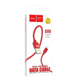 Кабель Hoco U55 Pisces Cable USB to Lightning 2A 1m Red - мініатюра 2