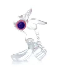 Ерекційне віброкільце Tongue Vibro CockRing Clear - мініатюра 4