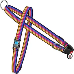 Шлея для собак Waudog Nylon Лінія 1 c QR паспортом, швидкознімна, 45-65х55-80х2 см (5432)