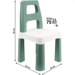 Дитячий стілець ТехноК Kids Chair до 75 кг зелений 0181TXK - мініатюра 4