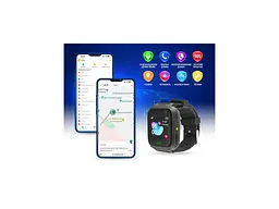 Дитячий смарт-годинник GARMIX PointPRO-100 WIFI BLACK