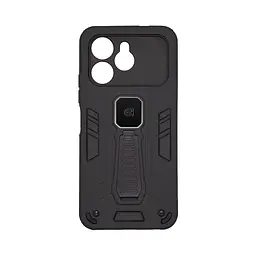 Чехол для TECNO Spark 40 4G, Proover, черный, с подставкой и магнитом, противоударный, ударопрочный, бронированный, панель-накладка, защита всего корпуса, термополиуретан (TPU) + поликарбонат (PC), ArmorStandart (ARM87279)