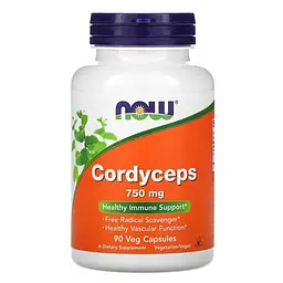 Гриби Cordyceps 750 mg 90 капсул NOW vit0006082