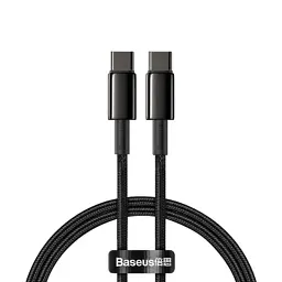 Дата кабель USB-C to USB-C 1.0m 100W black Baseus (CATWJ-01)