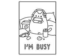 Розфарбовка YES А4 Pusheen, 12 стор. (742918) - мініатюра 2