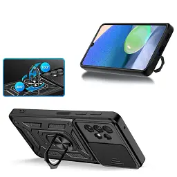 Панель BeCover Military для Samsung Galaxy A23 SM-A235 Black (707373) - мініатюра 4