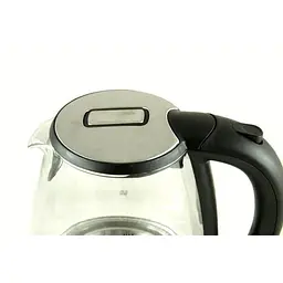 Електрочайник дисковий скляний Domotec MS-8110 Чорний - мініатюра 3