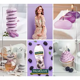 Гель для душу Palmolive Gourmet Spa Ожиновий Мус, 250 мл - мініатюра 4
