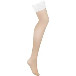 Панчохи Obsessive Heavenlly stockings M/L, широка резинка - мініатюра 3
