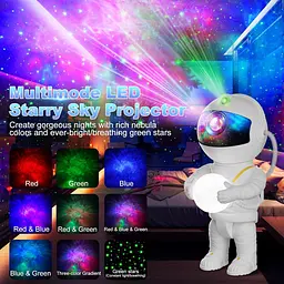 Проектор Astronaut Galaxy Astronaut Star Projector Light 8 режимів проекційної лампи, Обертання на 360° - мініатюра 5