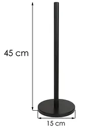Стійка для туалетного паперу Yoka SP1 black P.SP1-BLK, Чорний матовий - мініатюра 3