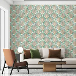 Панель стінова Sticker Wall 3D 680х680х4мм Коричнево-зелений візерунок SW-00001988 - мініатюра 4