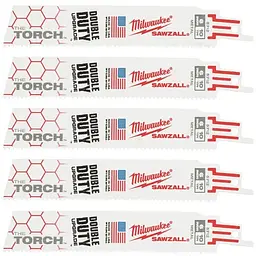 Полотно для шабельних пил TORCH MILWAUKEE, 150х2,5мм, (5шт), (метал)