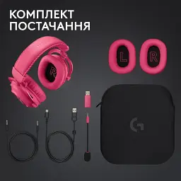 Навушники з мікрофоном Logitech G Pro X 2 Lightspeed Pink (981-001275) - мініатюра 6
