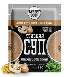 Крем-суп грибний швидкого приготування Street Soup у саше, набір 28 шт. - мініатюра 2