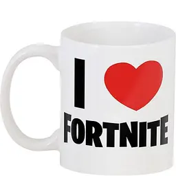 Кухоль GeekLand Fortnite Фортнайт FT.02.34 i love Fortnite 330 мл білий - мініатюра 3