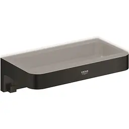 Полиця для душу з тримачем Grohe QuickFix Start Cube 411072430, Чорний матовий
