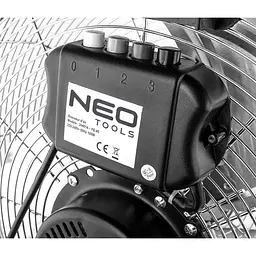 Вентилятор підлоговий Neo Tools професійний 100Вт діаметр 45 см 3 швидкості двигун мідь 100% - мініатюра 5