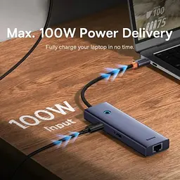 USB-хаб Baseus UltraJoy Series 6-Port B00052802811-03 Grey - мініатюра 5