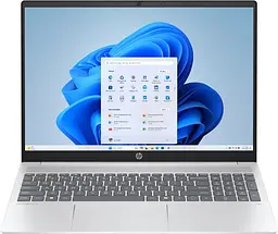 HP OmniBook 5 16-af1024ua 16" 2K IPS, 300n/U7-255U (5.2)/16Gb/SSD512Gb/Intel Gr/Підсв/DOS/Сріблястий (C9RS5EA)