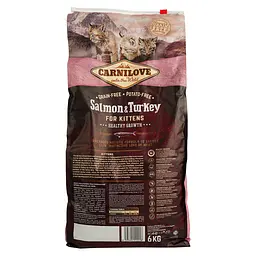 Сухий корм для кошенят Carnilove Cat Salmon&Turkey Kitten з лососем та індичкою 6 кг - мініатюра 4