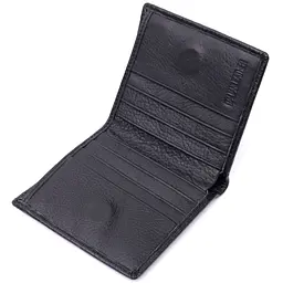 Універсальна модель гаманця з натуральної шкіри ST Leather 19474 чорна - мініатюра 9