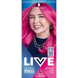 Уцінка. Фарба для волосся Schwarzkopf Live Ultra Brights 093 Shoking Pink - мініатюра 2