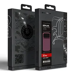 Чохол ArmorStandart BlackIcon Kevlar MagCase для Apple iPhone 18 Pro Dark Cherry - мініатюра 2