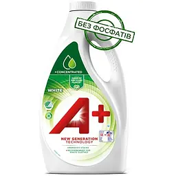 Гель для прання A+ White для білої білизни, 2.2 л