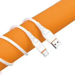 Кабель Aspor A125 Quick Charge USB – Micro (6A/1м)- білий