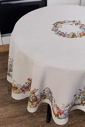 Скатертина кругла D 136 см Суцвіття Прованс (044102) - мініатюра 3