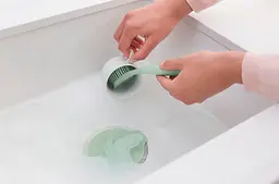 Щітка для посуду Brabantia SinkSide, з підставкою-присоскою, м'ятна (215780) - мініатюра 4