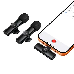 Бездротова мікрофонна система BOROFONE BFK16A Winner dual-mic (Type-C) Black - мініатюра 6