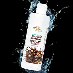 Лубрикант MyLove Aroma Series IntimMassage 2in1 Nougat, 300 мл - мініатюра 3