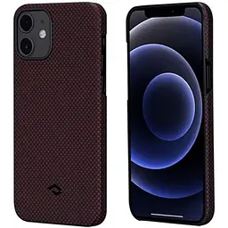 Чохол-накладка Pitaka MagEZ Case Plain Black/Red для iPhone 12 mini (KI1204) - мініатюра 2