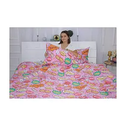 Постільна білизна MirSon Бязь 17-0512 Bombs pink Сімейний 160x220 (2200003636284) - мініатюра 4