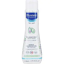 Ніжний очищуючий гель для голови та тіла Mustela Gentle Cleansing Gel 200 мл