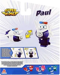 Ігрова фігурка-трансформер Super Wings Transforming Пол (Paul) 10 см (EU780624) - мініатюра 5
