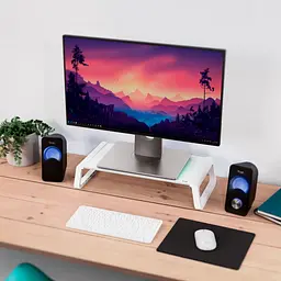 Підставка під монітор Trust Monta Glass Monitor St and White - мініатюра 9