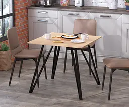 Обідній стіл Ліма 80-80 Прямі кути Loft Design (Дуб Борас)
