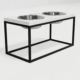 Hollky Base L — миски на підставці для середніх і великих собак (2 × 0,95 л, висота 20 см) - мініатюра 5