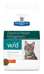 Сухий лікувальний корм Hills PD Feline W/D 1,5 кг для запобігання виникненню ожиріння, цукрового діабету у котів 606274