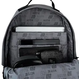 Рюкзак для старшої школи Kite Education teens 949L No One Cares Сірий (K26-949L-2) - мініатюра 12