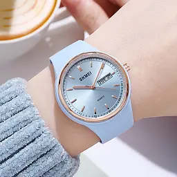 Жіночий наручний годинник 2057LTBU Lignt Blue Skmei acs0030343 - мініатюра 3