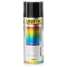 Фарба аерозольна UNIFIX 400мл чорний акрилова універсальна RAL 9005