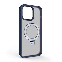 Чехол для Apple iPhone 15 Pro Max, Unit Stand, синий, MagSafe, противоударный защитный чехол-панель с подставкой, поддержкой магнитных держателей и беспроводной зарядки, защита всего корпуса, силикон + поликарбонат, ArmorStandart (ARM70582)