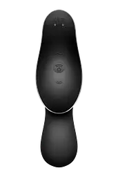 Стимулятор Satisfyer Curvy Trinity 2 Вакуумный клиторальный и массажер для точки G, 16.8х3.8 см чёрный - миниатюра 4